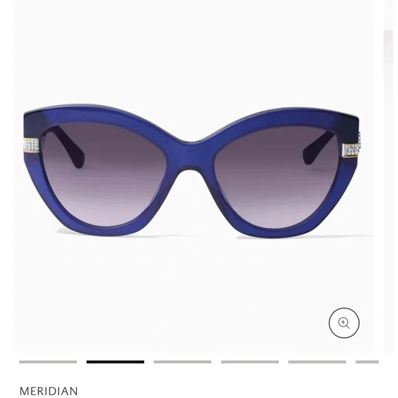 Brighton Meridian Adagio Blue and Gold Sunglasses with Elegant Design - Picture 4 of 9